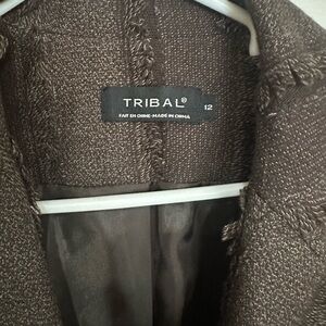 Tribal Chocolate Textured Jacket